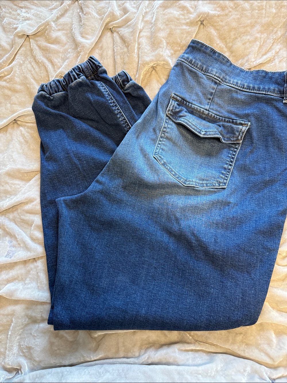 Torrid 18 Reg. Blue Denim Joggers - Picture 4 of 4